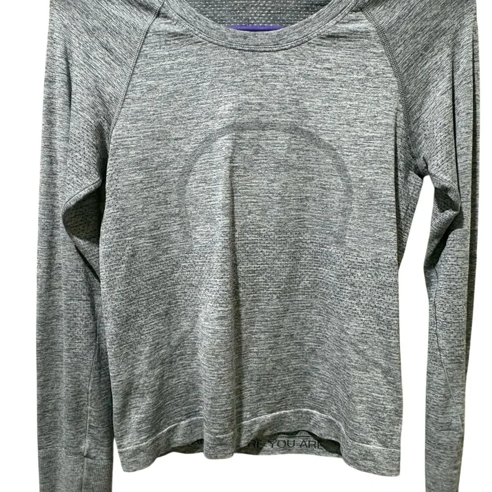 lululemon athletica Charcoal Long Sleeve swiftly